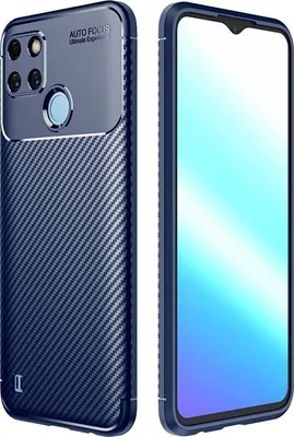 Produktbild von Mobigear Racing  Realme C21Y Hülle Flexibles TPU Backcover - Blau