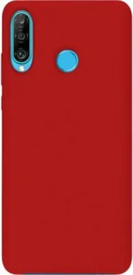 Produktbild von BigBen Connected, Hülle für Huawei P30 Lite, starre Soft-Touch-Oberfläche, Rot