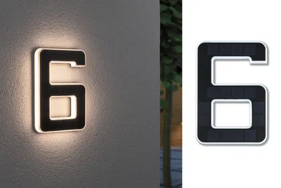 Obrázok produktu pre Paulmann Solárne LED osvetlenie čísla domu číslo 6