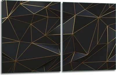 Produktbild von Herdabdeckplatten 2x40x52 Glaskeramikkochfeld 2-Teilig Glas Spritzschutz Schwarz