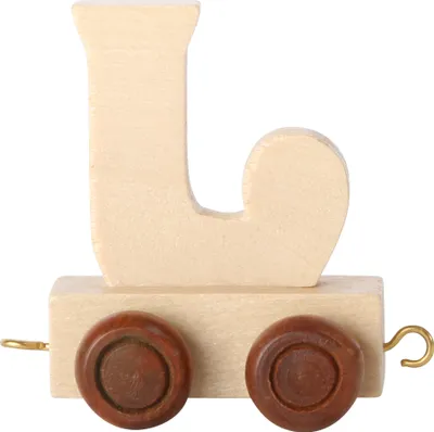 Produktbild von Small Foot Design 7469 Buchstabenzug aus Holz, Buchstabenwaggon J, natur (1 Stück)