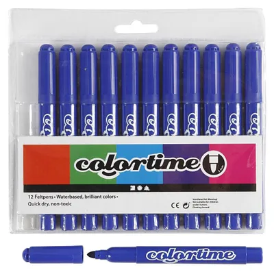 Produktbild von Creativ Company 37333, 12 Stück(e), Blau, 3 Jahr(e), Rundspitze, Blau, Rund