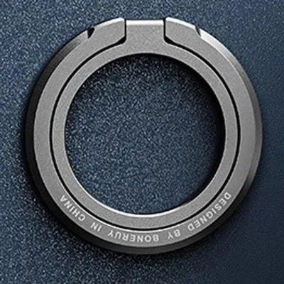 Produktbild von Magnetische Telefonschlitten für MagSafe-Handyhalter, mit Fingerstütze, starkem Magnet, Handyaccessoire (dunkelgrau)