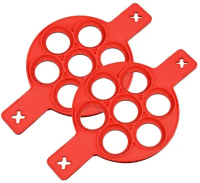 Produktbild von Pfannkuchen Form Silikon Backform Ei Maker Pancake Flipper von swallowzy,2 Stpck