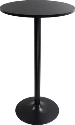 Produktbild von Runde Bistrotafel Stehtisch mit einer Höhe von 105 cm, Bartisch Beistelltisch schwarz