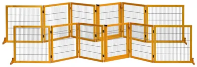 Zdjęcie produktu dla Barierka dla psów - Ogrodzenie dla psów - Barierka dla zwierząt domowych - Barierka na schody - Ogrodzenie dla zwierząt - Modułowa, składana konstrukcja