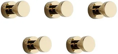 Immagine prodotto di Ganci autoadesivi gialli - multifunzionali - Set da 5 - Ottone
