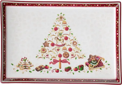 Immagine prodotto di Winter Bakery Delight Gebäckplatte rechteckig, groß 400 x 275 x 28 mm | Villeroy & Boch | Art.-Nr. 1486122850 | EAN 4003686289062