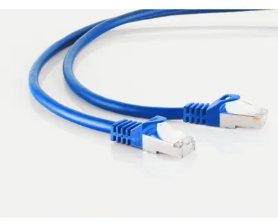 Produktbild von shiverspeaks BASIC-S Patchkabel Cat.7 S/FTP PIMF blau 2,0m