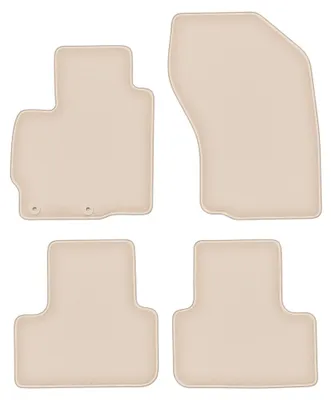 Produktbild von Velours-Fußmatten für Peugeot 4008 2012-2017 (Crossover) – 4-tlg, Beige, passgenau – Wielganizator FORTUNA