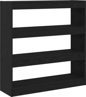 Produktbild von vidaXL Bücherregal Schwarz Eichen-Optik 100 x 30 x 103 cm