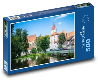 Zdjęcie produktu dla Puzzle 500 Historyczne miasto Blatná w Czechach - martinpuzzle