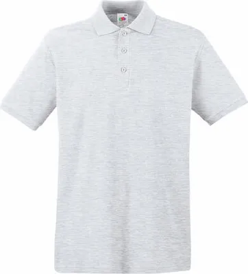 Produktbild von Fruit of the Loom - Premium Polo - Ash (Heather) - M