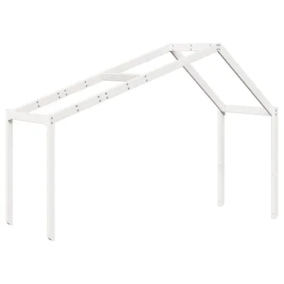 Produktbild von vidaXL Dach für Kinderbett Weiß 213x85,5x144,5 cm Massivholz Kiefer