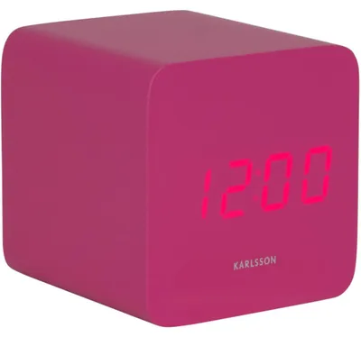 Productafbeelding van Designklok met LED-display en voet, model KA5982BP