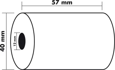 Zdjęcie produktu dla EXACOMPTA Thermorollen fr Kassensysteme, 57 mm x 18 m