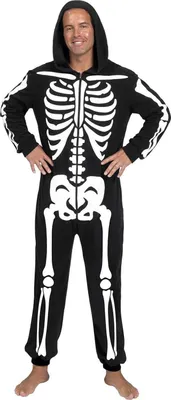 Obrázok produktu pre Kostra kombinéza pyžamo Halloween cosplay kostým muži dospelí