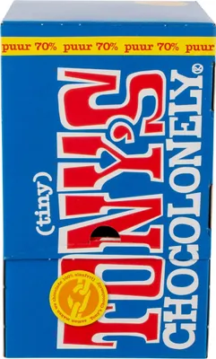 Produktbild von Tony's Chocolonely - Schokolade Tony Chocolonely Tiny Pure Box 100 St | Spender ein 100 Stück
