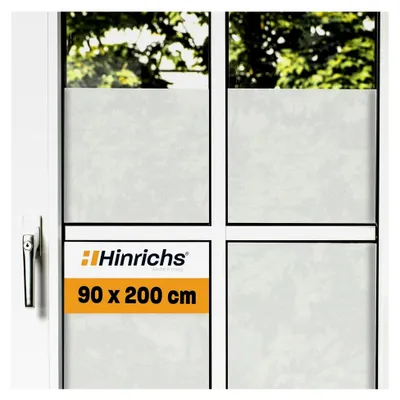 Produktbild von Selbsthaftende UV-Fensterfolie - 90 x 200 cm Sichtschutzfolie für Fenster - Mattierte Milchglasfolie für Fenster und Acrylglas