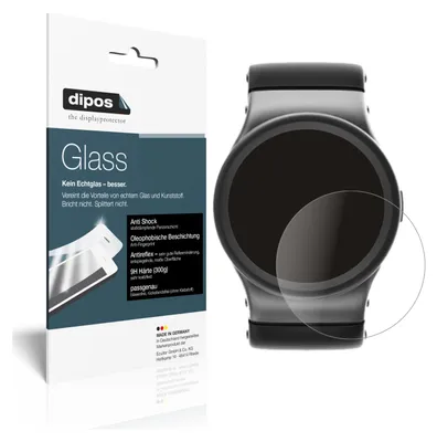 Produktbild von 2x Schutzfolie für 29 mm Durchmesser Uhr matt - Anti-Shock 9H Folie dipos Glass Kunststoffglas