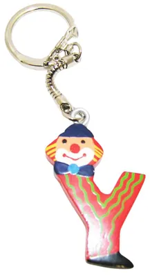 Immagine prodotto di Portachiavi con la lettera Y a forma di clown