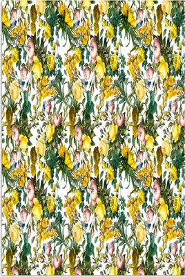 Produktbild von MuchoWow® Poster Rosen - Sonnenblume - Gelb - Blumen 80x120 cm - Papierdruck