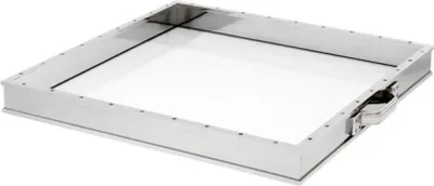 Produktbild von Casa Padrino Luxus Tablett Nickel Finish 55 x 50 x H. 5 cm - Hotel Accessoires