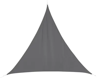 Produktbild von Dreieckiges sonnensegel "curacao" grau 3x3x3m aus polyester  - Hespéride