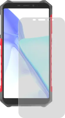 A smartphone with a screen protector placed on top of it.