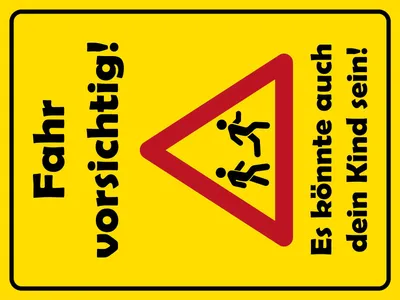 Produktbild von vianmo Holzschild 40x30 cm Fahr Vorsichtig Es könnte dein Kind sein Schild