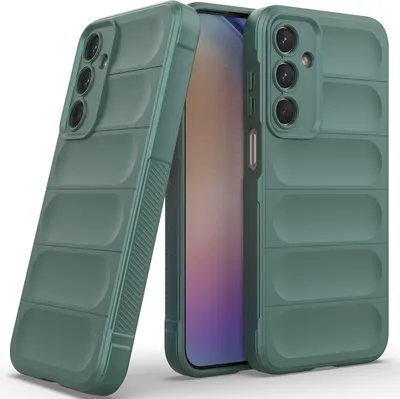 Produktbild von Handyhülle für Samsung Galaxy M35 Weich TPU Silikon Stossfest Anti-rutsch Hülle Grün