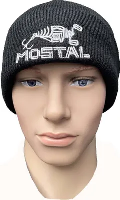 Immagine prodotto di Cappello invernale in lana di Mostal, berretto nero lavorato a maglia