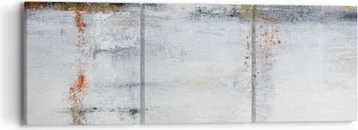 Produktbild von Bild auf Leinwand - Leinwandbild - 3 Teile - Abstraktion weiß verschwommen - 90x30cm - Wand Bild - Wanddeko - Wandbilder - Leinwanddruck - Bilder - Wanddekoration - Leinwand bilder - CA90x30-4535