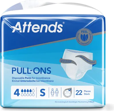Image de ATTENDS Pull-Ons 4 Small - 1 paquet de 22 protections