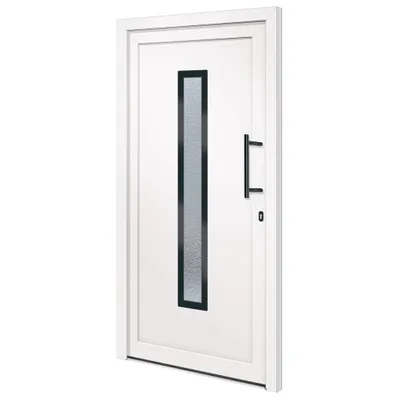 Produktbild von vidaXL Haustür Weiß 108x208 cm PVC