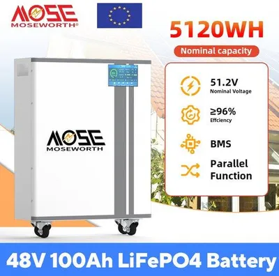 Obrázek produktu pro Lithiová baterie 48V 100Ah – Výkonný LiFePO4 akumulátor pro montáž na zeď a záložní napájecí systémy (UPS)