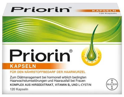 Obrázek produktu pro Priorin kapsle pro nutriční potřeby vlasového kořínku, 120 kapslí