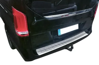 Für Mercedes Vito / V-Klasse W447 2014- LADEKANTENSCHUTZ Edelstahl MATT Schutz in der Farbe von Recambo e.K.
