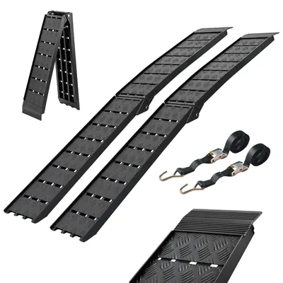 Produktbild von TRUTZHOLM 2x Auffahrrampe klappbar 226 cm Traglast 1360 kg Alu geriffelt Motorradrampe Verladerampe