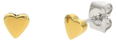 Boccia 05092-02 Kinder-Ohrstecker Herz Titan Ohrringe Goldfarben 1