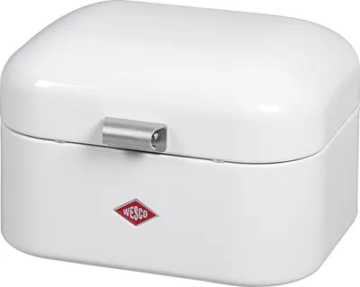 Zdjęcie produktu dla Wesco Single Grandy, pojemnik śniadaniowy, pojemnik na lunch, pojemnik na kanapki, biały, blacha stalowa, 235101-01
