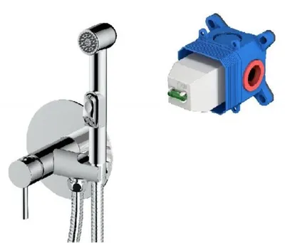Image de SAT mitigeur de bidet encastré rond, avec corps inclus SATBSPBKT