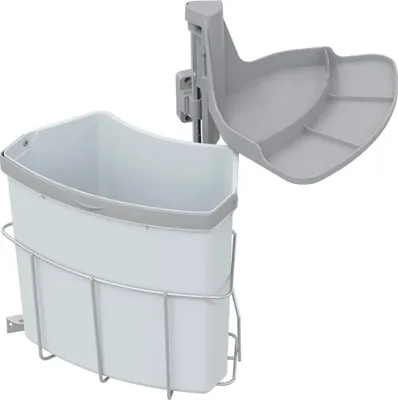 Image de Abfallcenter Nr. 720360 Seau pivotant Junior 18 litres gris