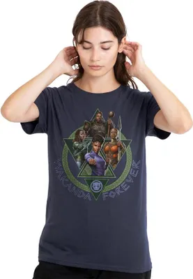 Produktbild von Black Panther: Wakanda Forever - T-Shirt für Damen TV25173 (L) (Marineblau)