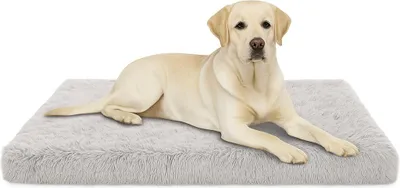 Produktbild von Hundebett Grosse Hunde, Waschbar Hundekissen flauschig 120x80x7cm - WEISS
