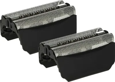 Produktbild von vhbw 2x Doppelscherfolie kompatibel mit Braun 8585, 8377 (Typ 5751), 8581, 8583, 8588, 8374, 590CC, 8385, 590-4 Elektrorasierer + Rahmen, schwarz