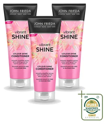 Obrázek produktu pro 3x Kondicionér John Frieda Vibrant Shine Colour – 250 ml – Balení pro větší spotřebu – 3 kusy