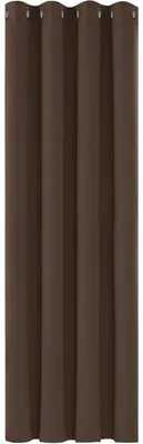 Zdjęcie produktu dla Zasłony zaciemniające z przelotkami, termoizolacyjne, zapewniające ochronę przed zimnem i ciepłem, wymiar 160x132 cm, kolor ciemnobrązowy, 1 sztuka