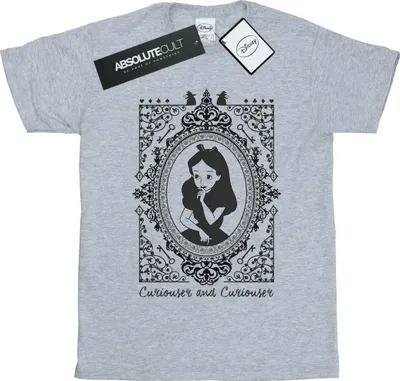 Produktbild von Disney - "Alice in Wonderland" T-Shirt für Damen BI8501 (XXL) (Grau)