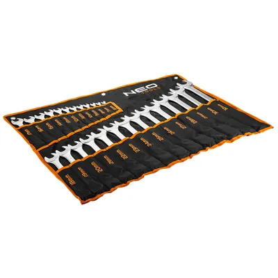 Zdjęcie produktu dla NEO TOOLS Klucze płasko-oczkowe 6-32 mm, zestaw 26 szt.